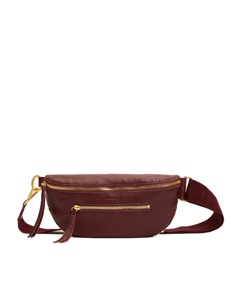 Charles Crossbody | Cherrywood Pebble/Brushed Gold | Med