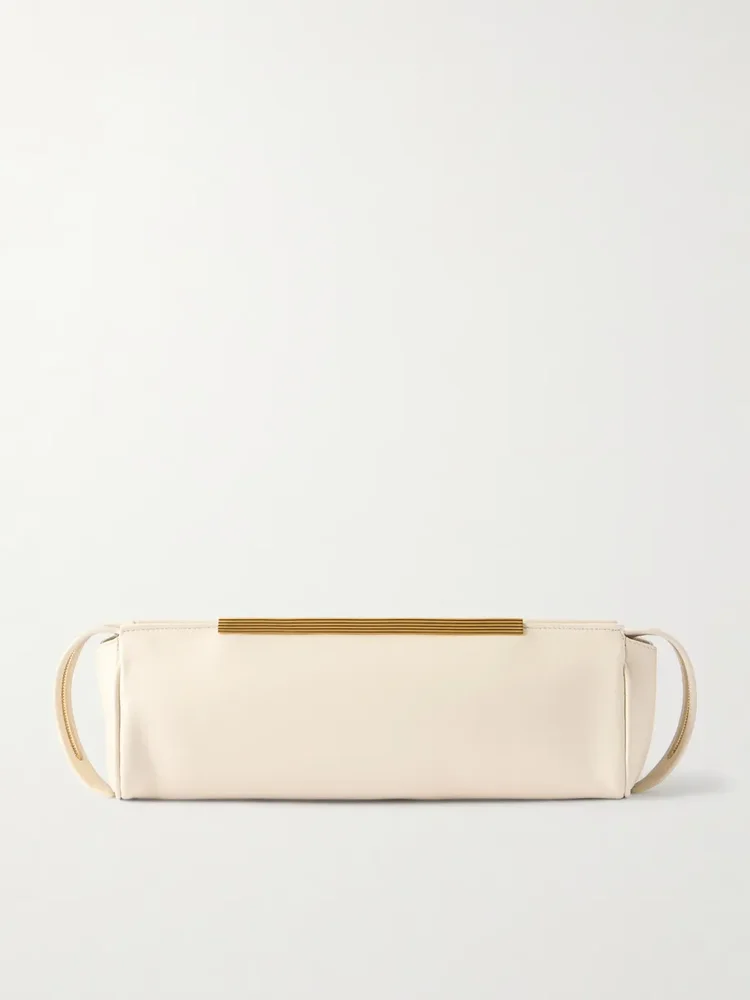 Lamb leather clutch