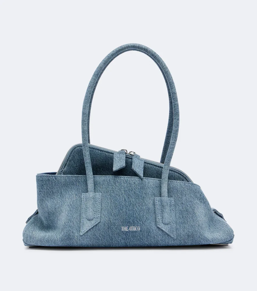 La Passeggiata Small denim shoulder bag