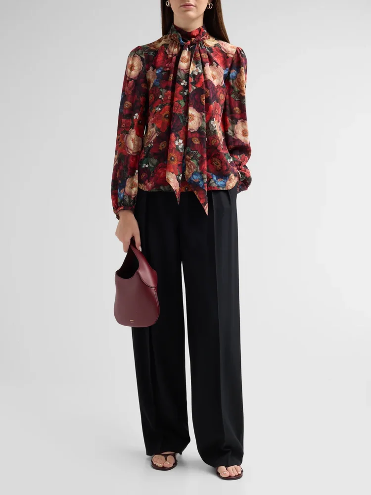Joana Floral Silk Top