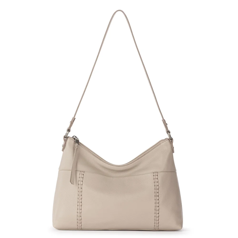 Melrose Shoulder Bag, Leather, Sand