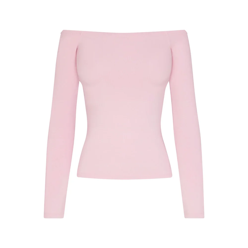 SMOOTH LAYERS OFF THE SHOULDER TOP | PEONY