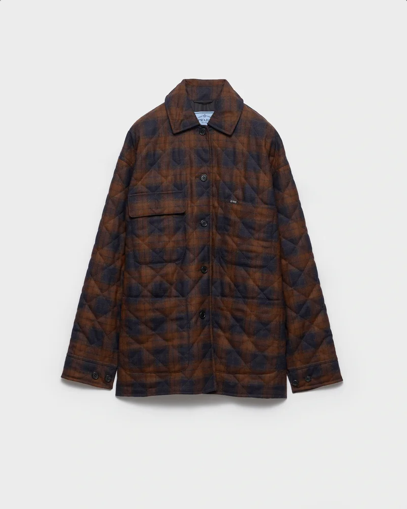 Quilted Wool Caban Jacket
