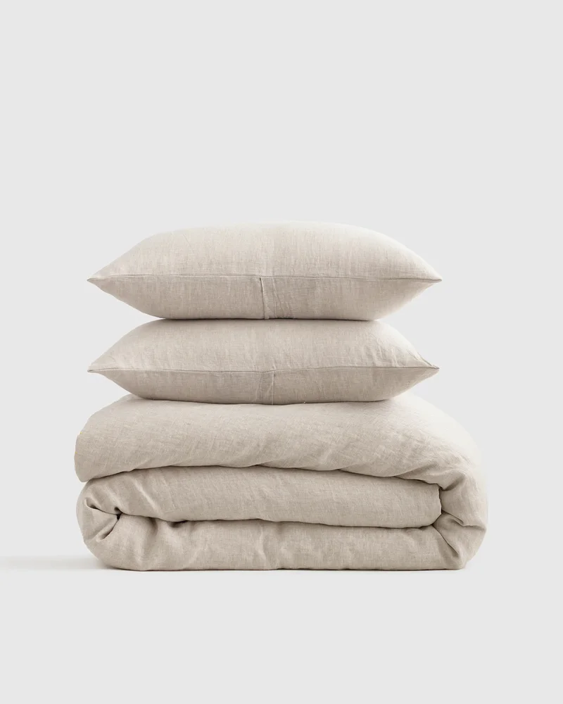 100% European Linen Duvet Cover Set