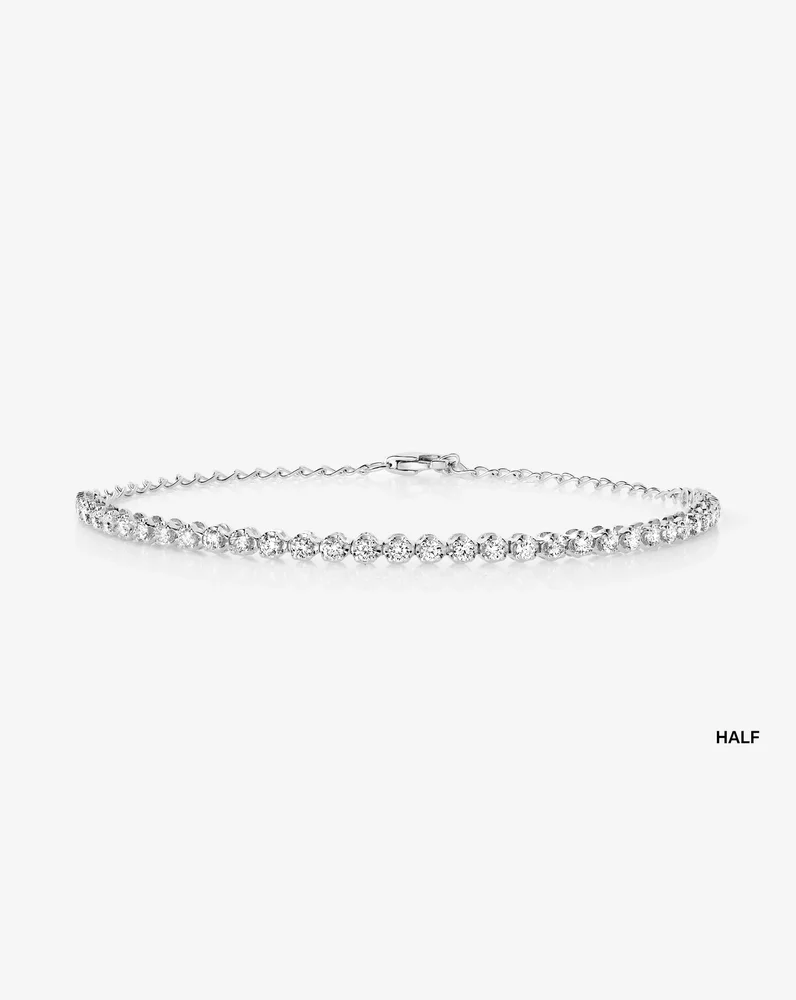 Mini Lab Diamond Tennis Bracelet
