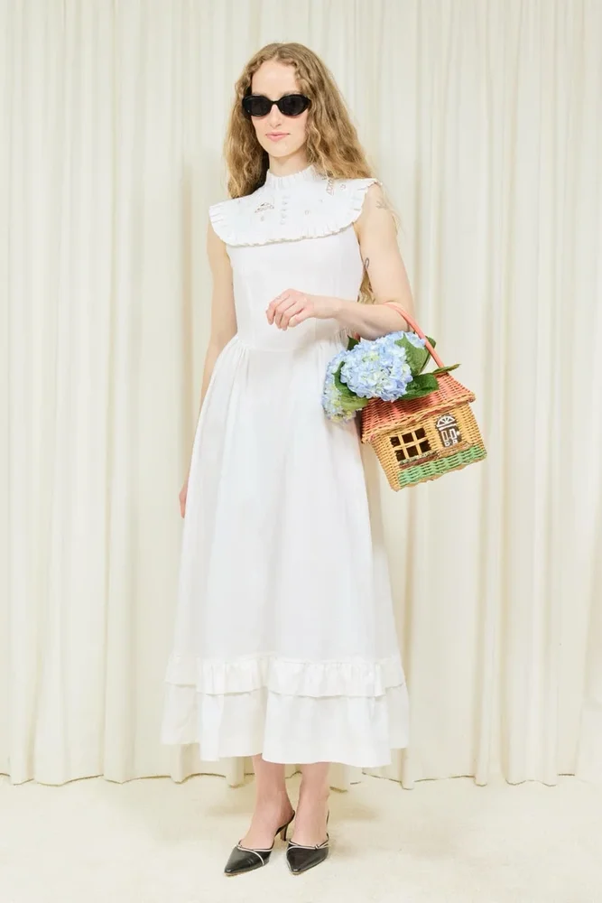 Colette Cottage Placket Midi Dress