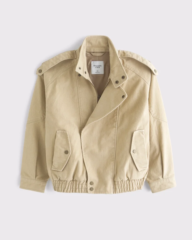 West Village Velvet Denim Bomber Jacket