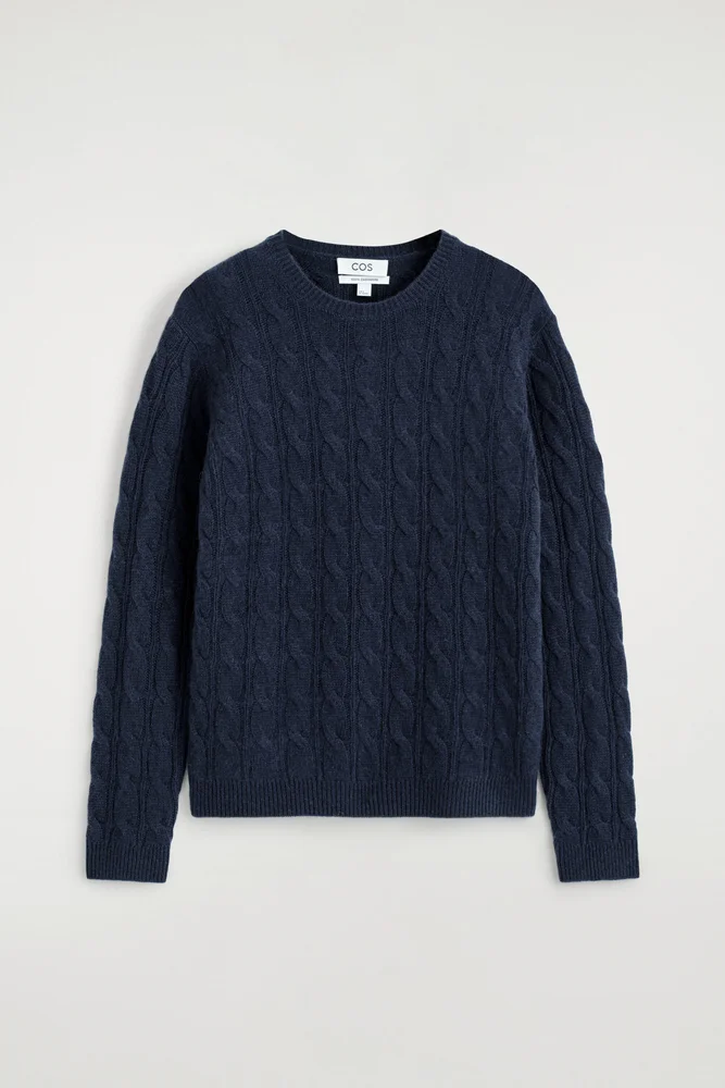 Cable-knit Cashmere Sweater