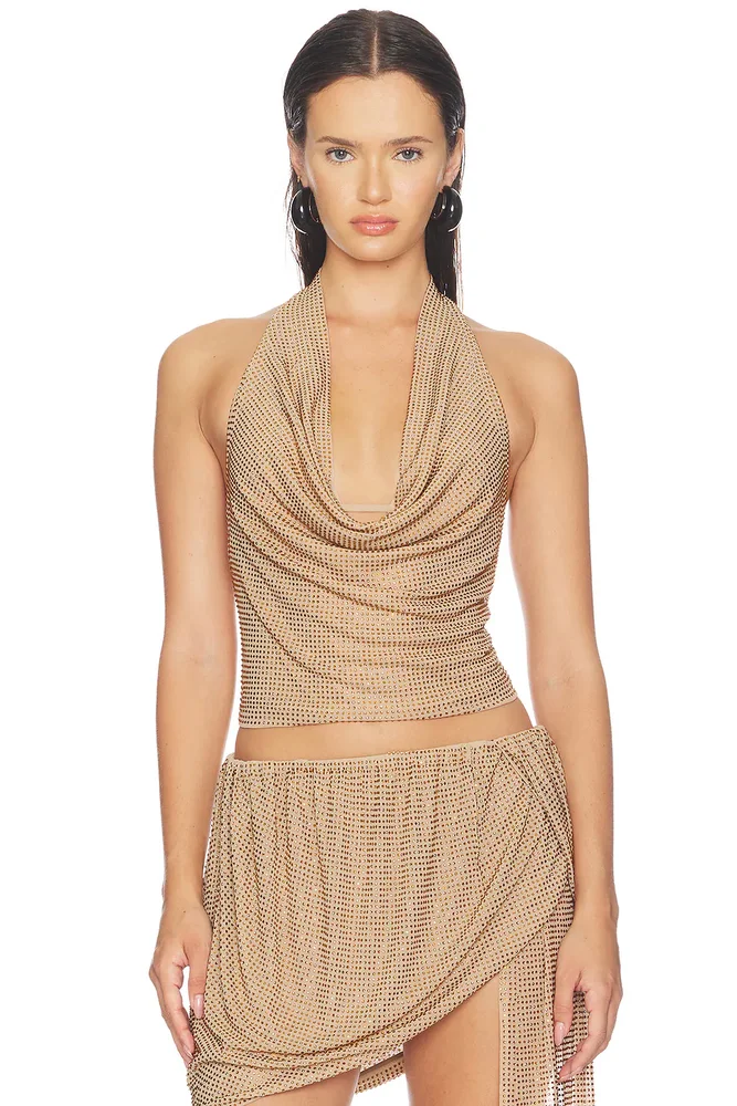 Cowl Halter Top