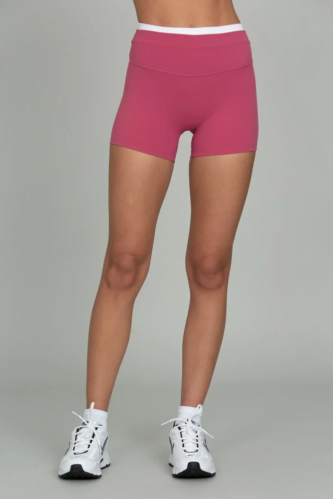 Gold Hinge Raspberry Double Waist Stryde Form Short
