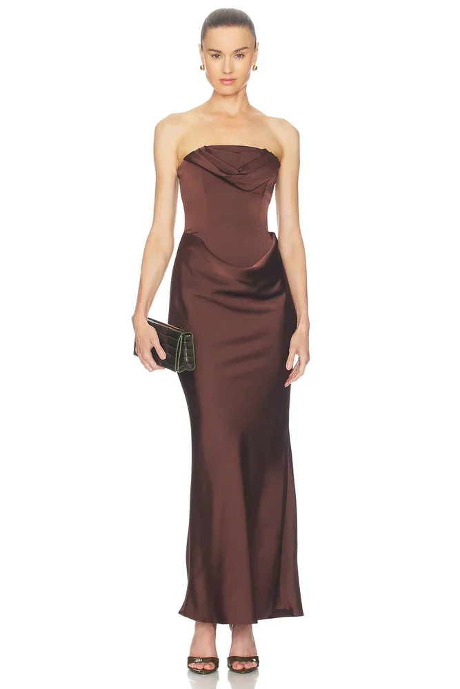 Corsage Long Dress