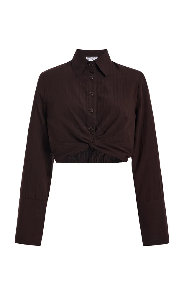 Twist Stripe Button Up