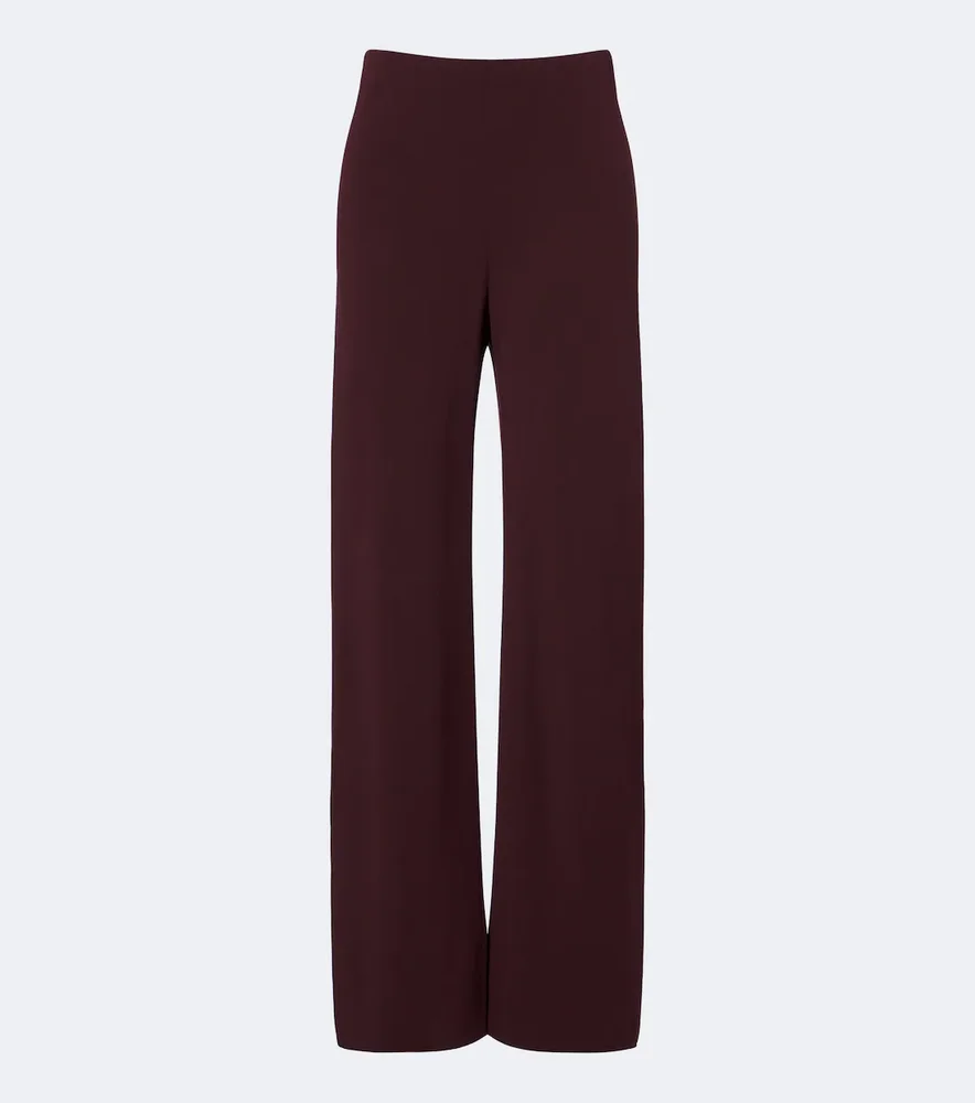 Colette crêpe wide-leg pants