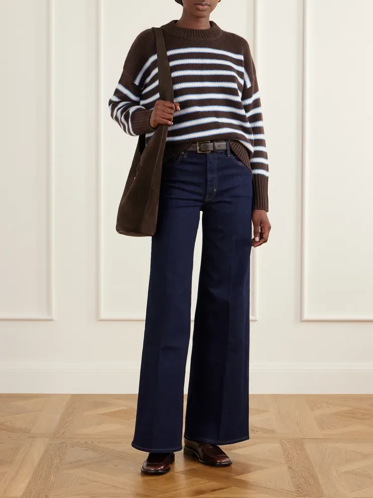 Marin striped wool and cashmere-blend sweater