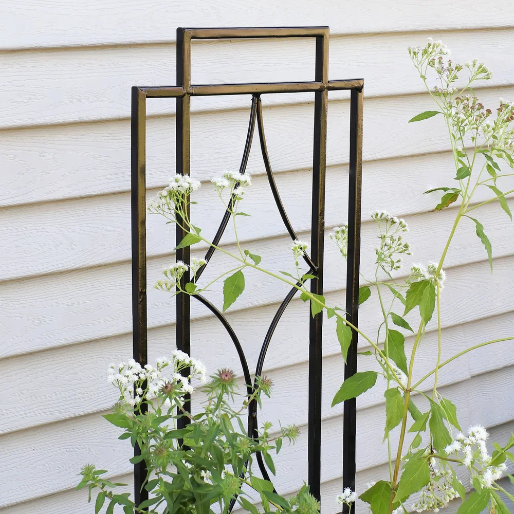 Chic Diamonds Steel Trellis, Set of 2
