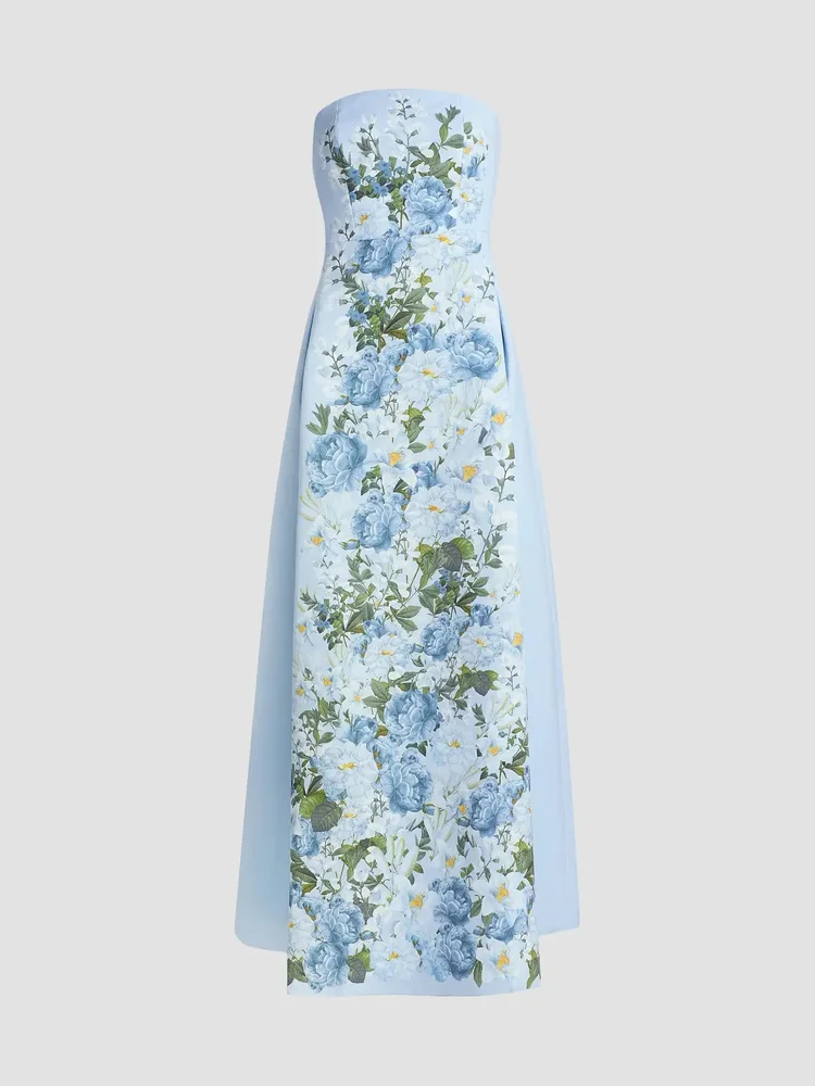 Larisa Floral Mikado Gown