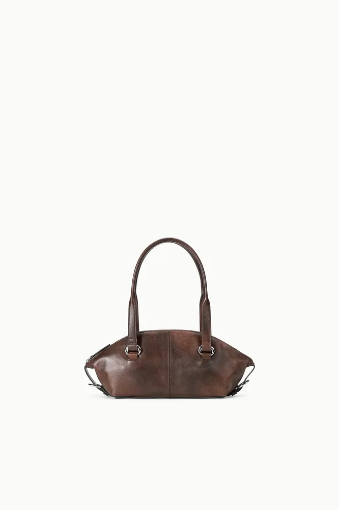 STAUD FALL 2026 HESTER MINI SHOULDER BAG | ESPRESSO DISTRESSED