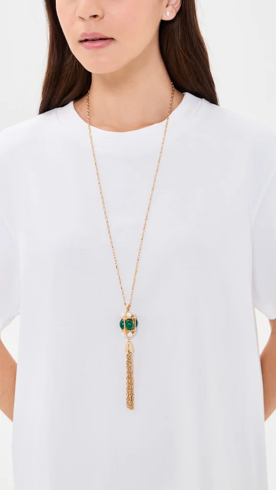Gold Tassel Necklace