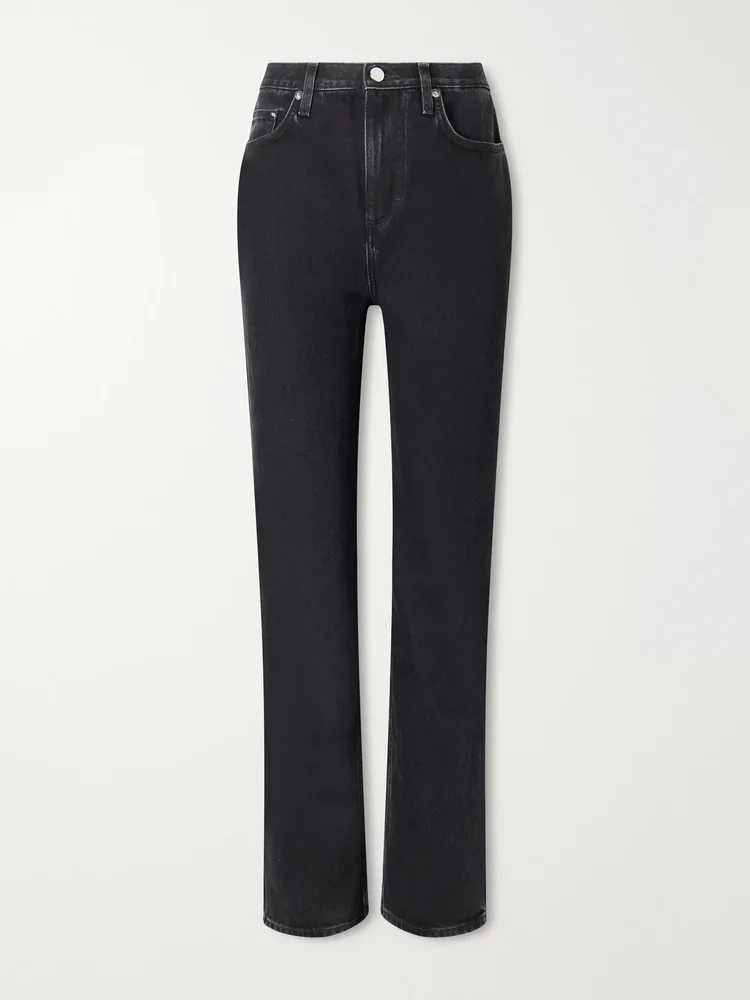 Jude organic mid-rise straight-leg jeans