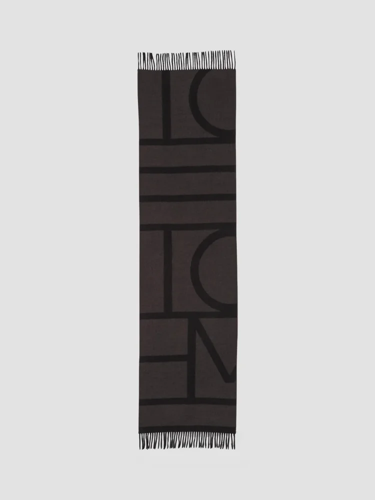 Monogram Jacquard Wool Scarf