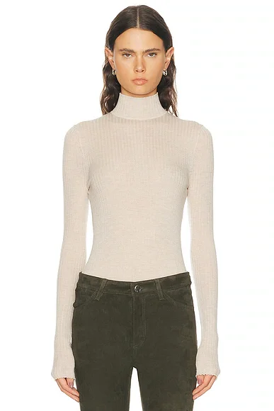 Long Sleeve Mock Neck Top