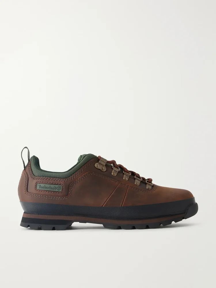 Euro Hiker Canvas-Trimmed Leather Hiking Boots