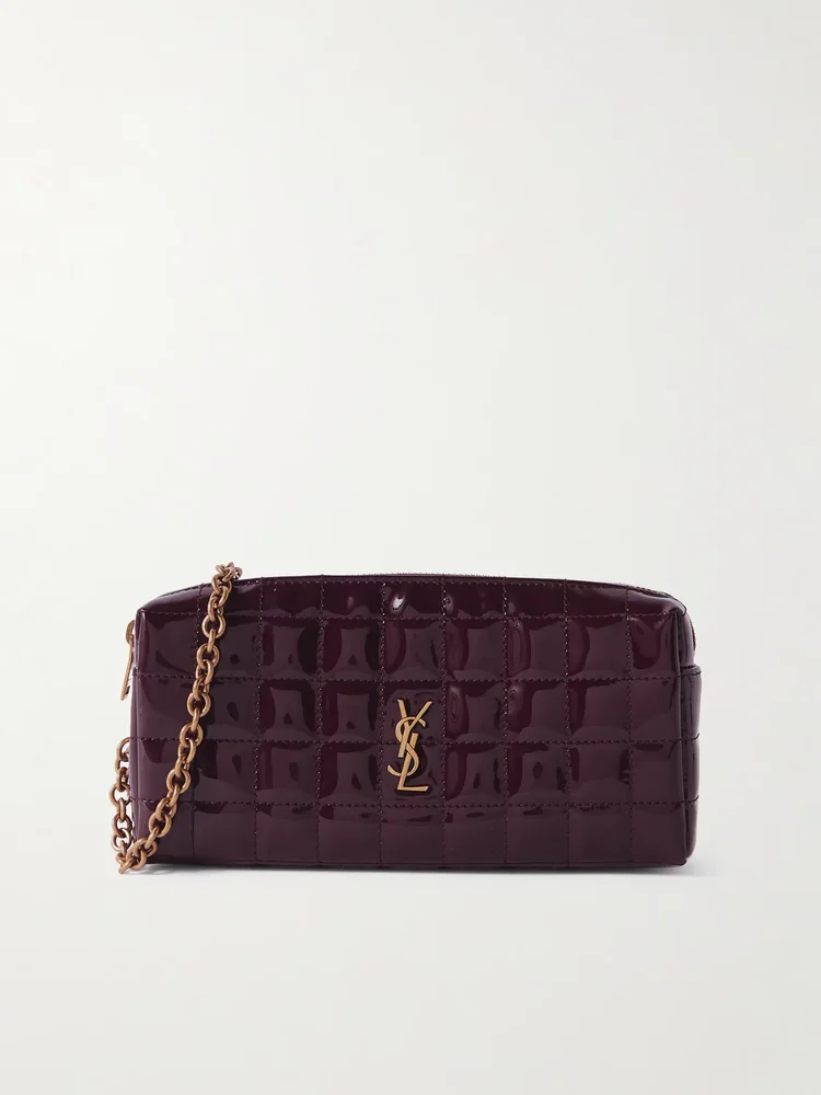 Cassandre mini matelassé vinyl clutch