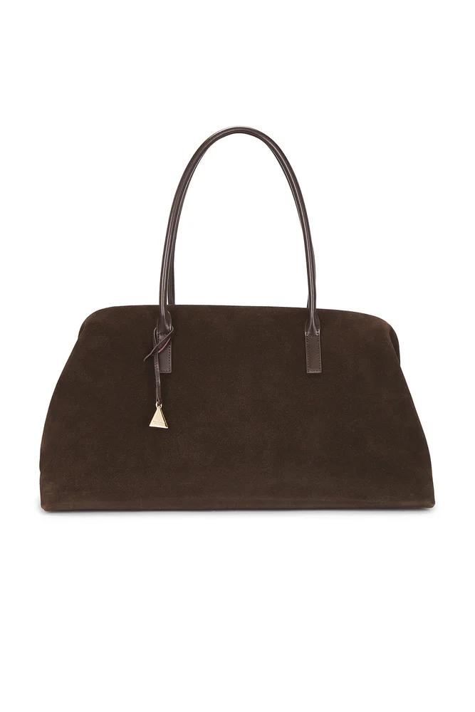 Mocha Croc Éclair Bag