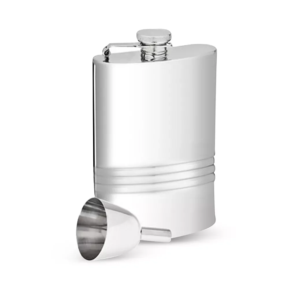 Stainless Steel Flask & Funnel