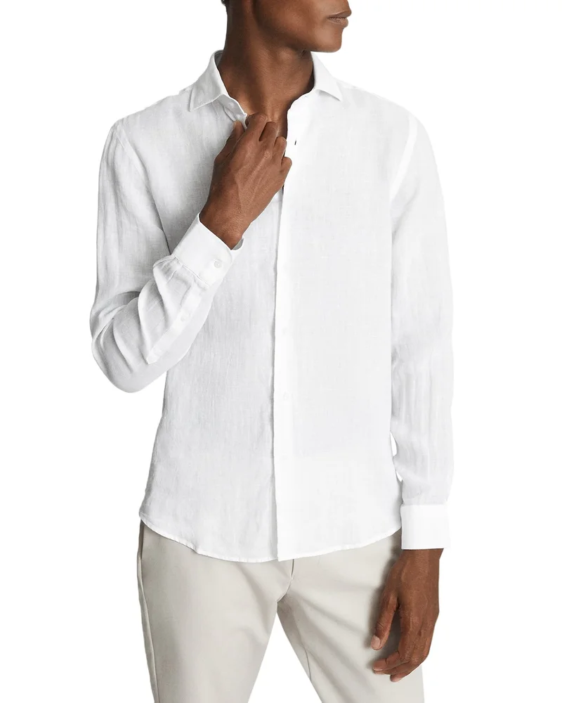 Ruban Long Sleeve Linen Shirt
