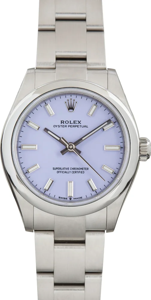 Pre-Owned Rolex Oyster Perpetual 31 277200 Lavender Dial Stainless Steel