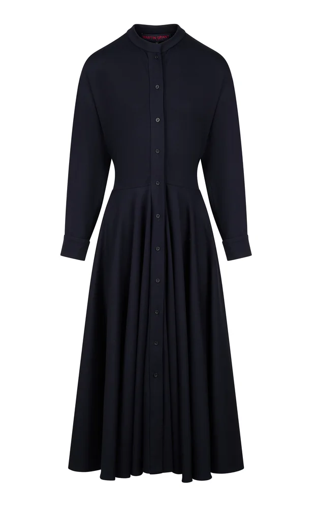Ful- Circle Midi Dress With Kimono Sleeves
