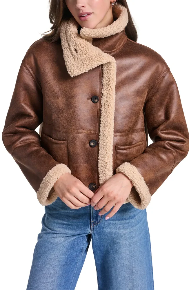 Reversible Faux Shearling Jacket