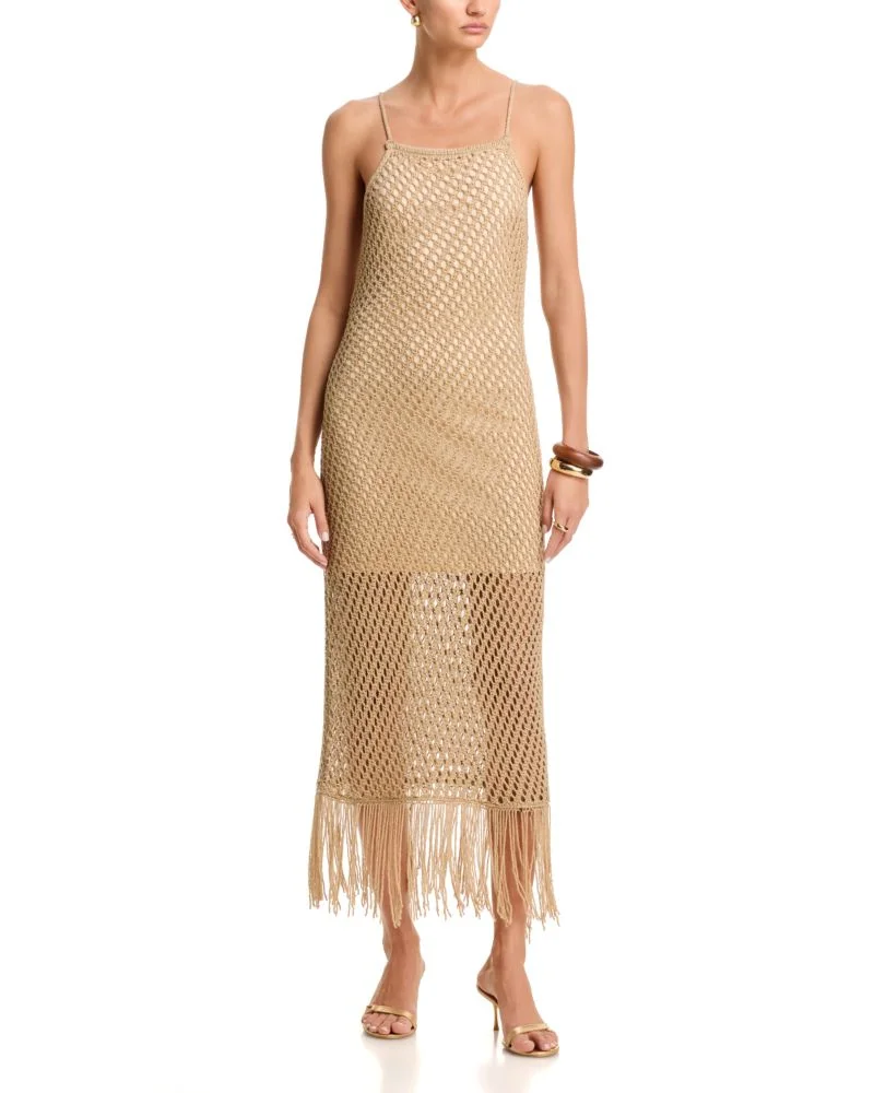 Shine Crochet Maxi Dress - Exclusive