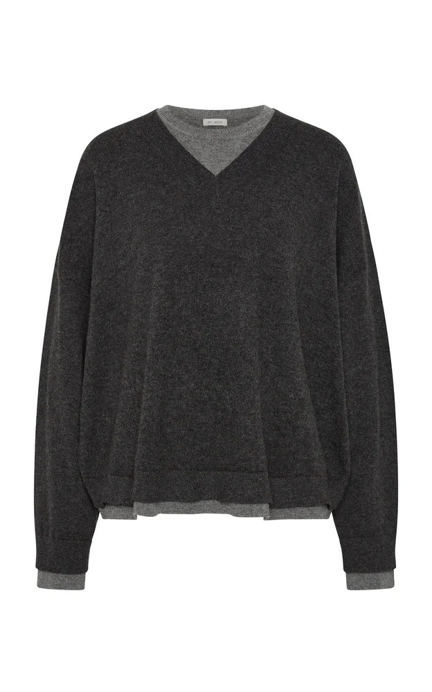 Layered Cashmere Jumper