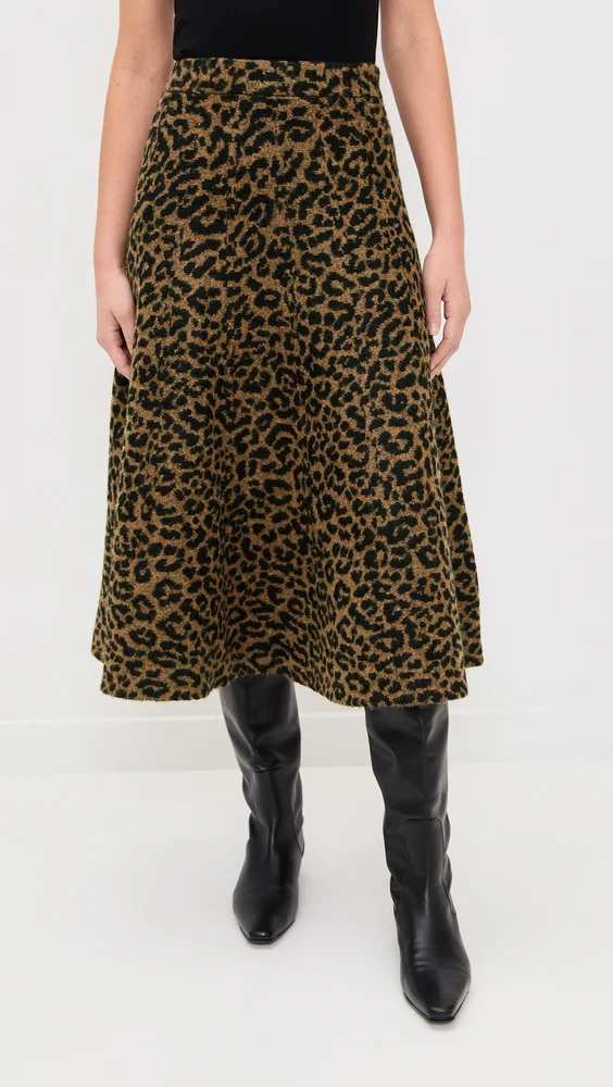 Cheetah A-Line Skirt
