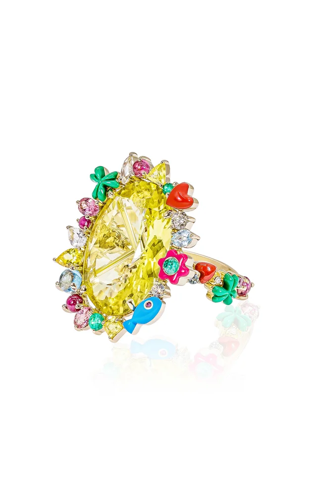 18k Gold Oopsy Daisy Ring