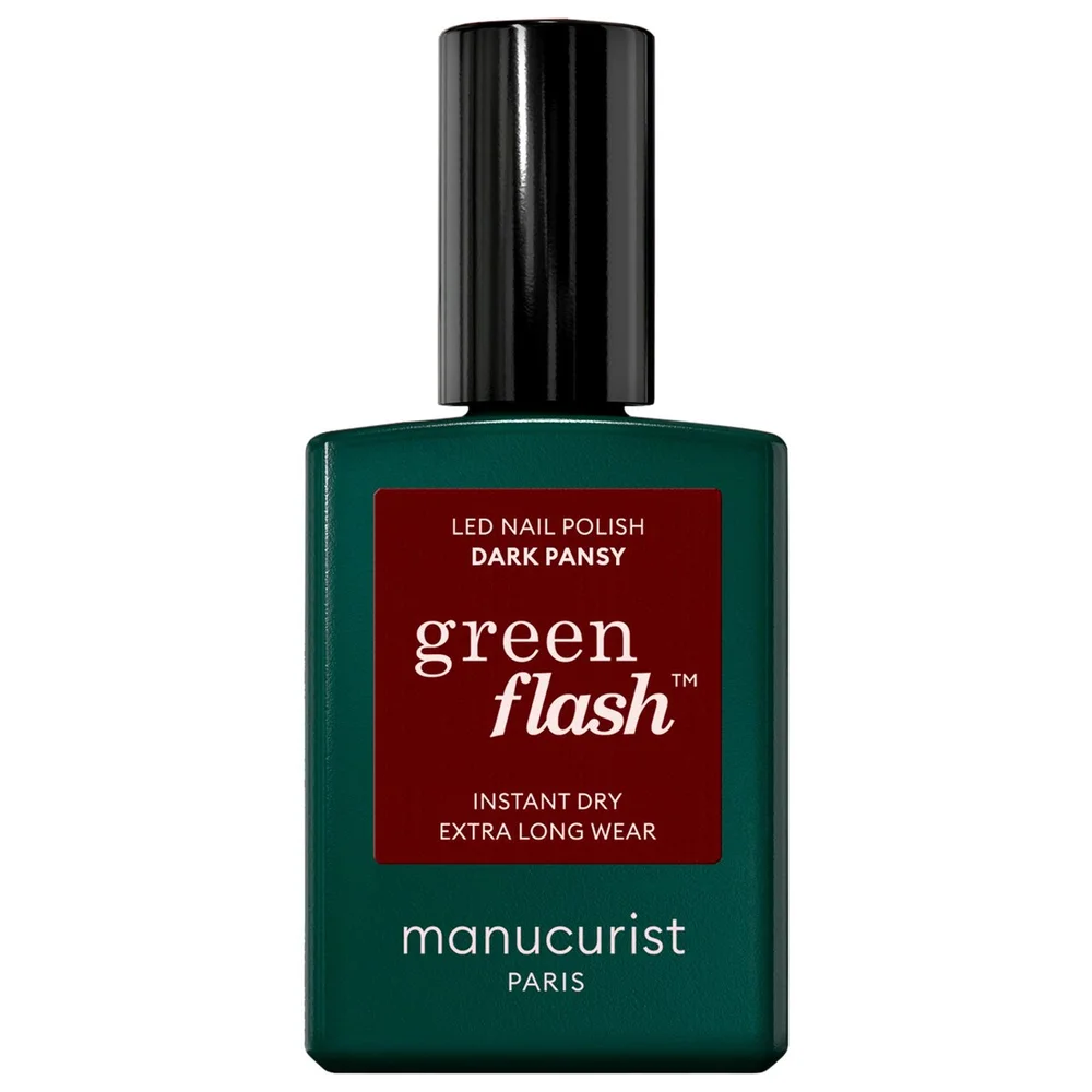 Green Flash LED Gel Nail Polish in Dark Pansy