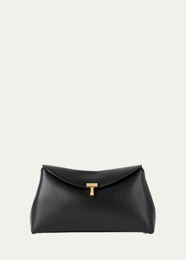 T-Lock Clutch in Palmellata Leather