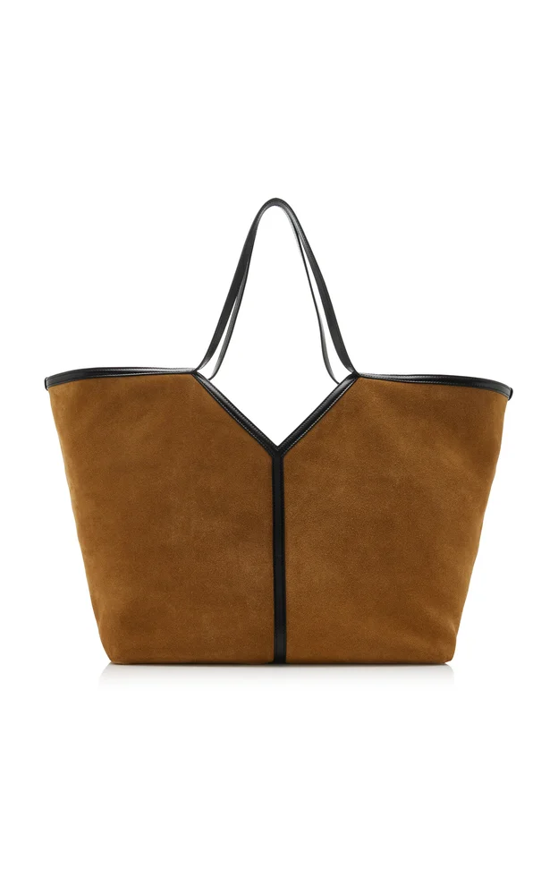 Y Suede Tote Bag