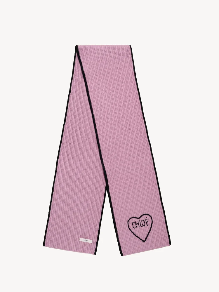 The Chloé Encoeur scarf in wool & cashmere