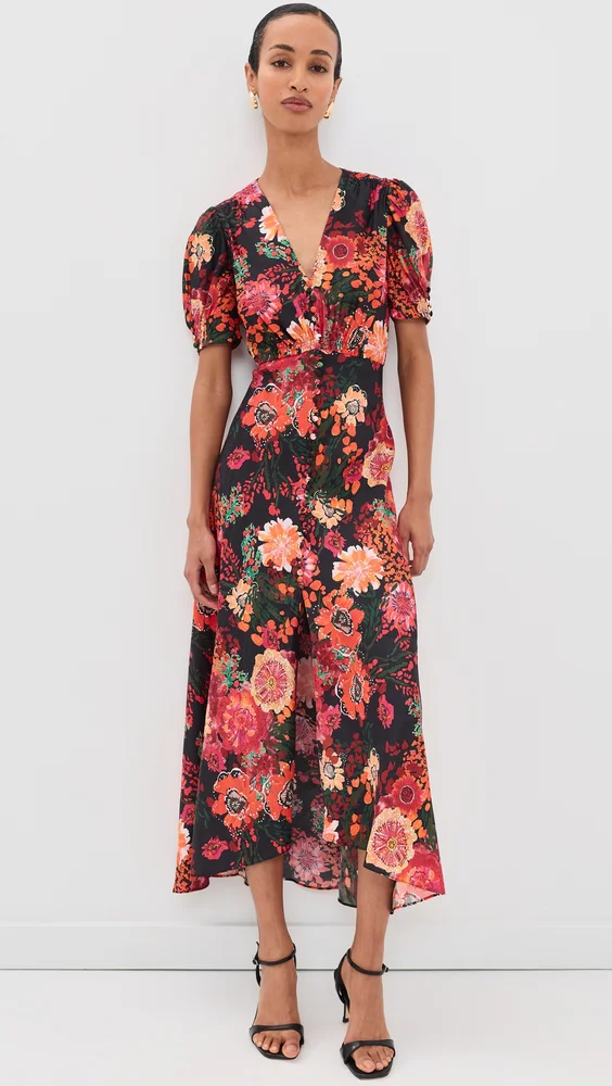 Lea Silk Long Dress