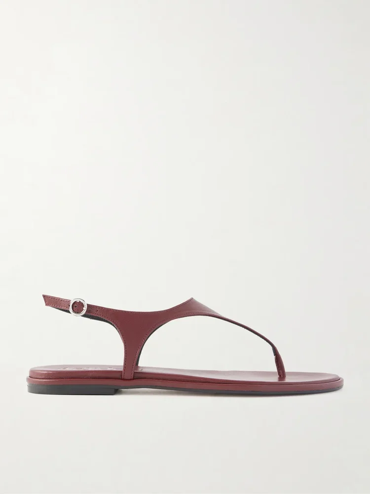 Raine leather flat sandals