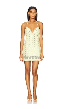 Lovers and Friends Amelia Mini Dress in Butter Yellow