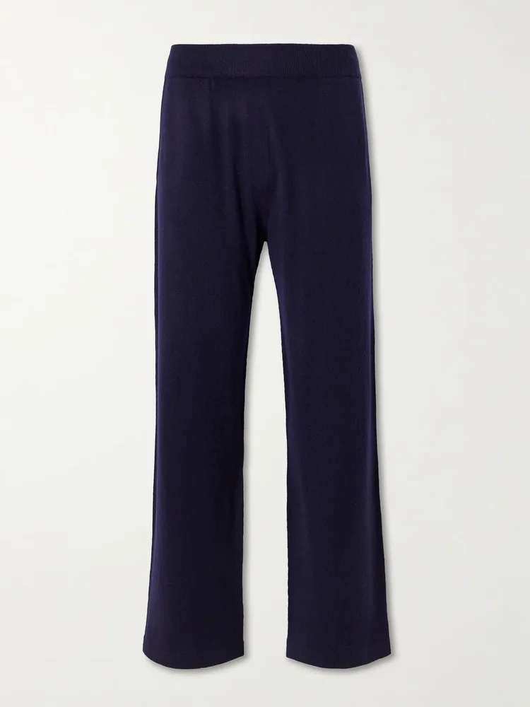 Straight-Leg Cashmere Sweatpants