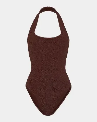 Sandy Open-Back One-Piece Swimsuit