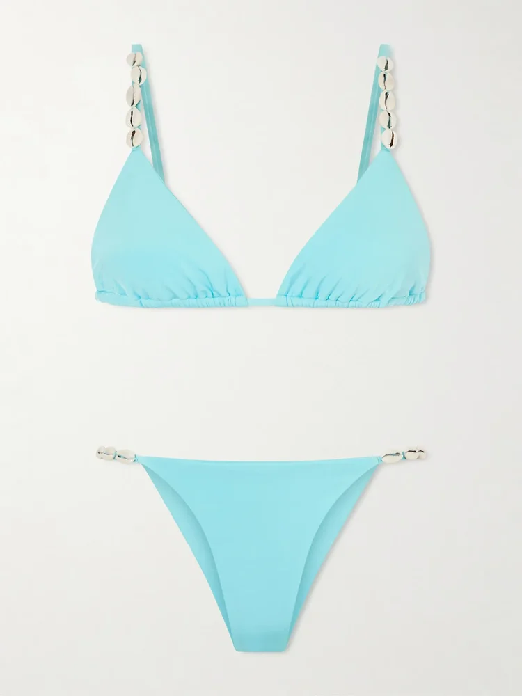Cowries embellished bikini