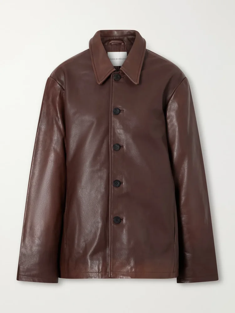 Landau leather jacket