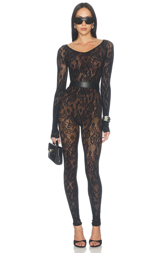 Infinite Rose Net Jumpsuit