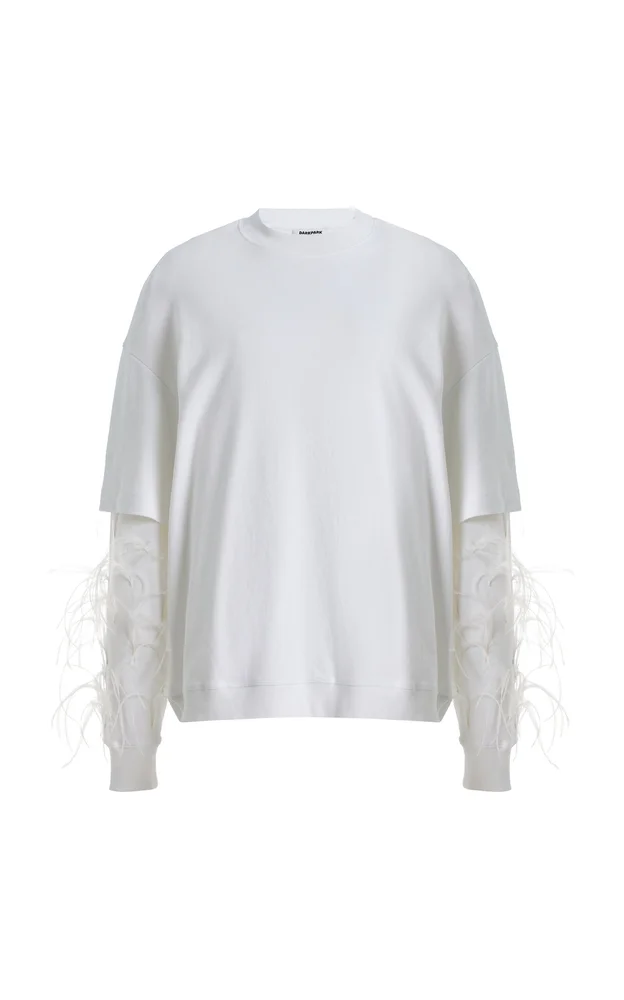 Troy Feathered Cotton T-Shirt